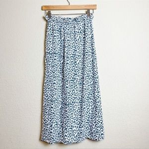 Emerson Fry Drawstring Skirt Charcoal Leopard Size XS